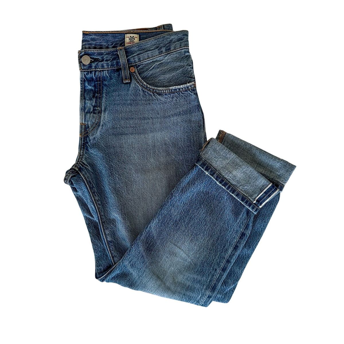 Levi’s 501 CT Women’s 26 White Oak Cone Denim Selvedge Tapered Jeans