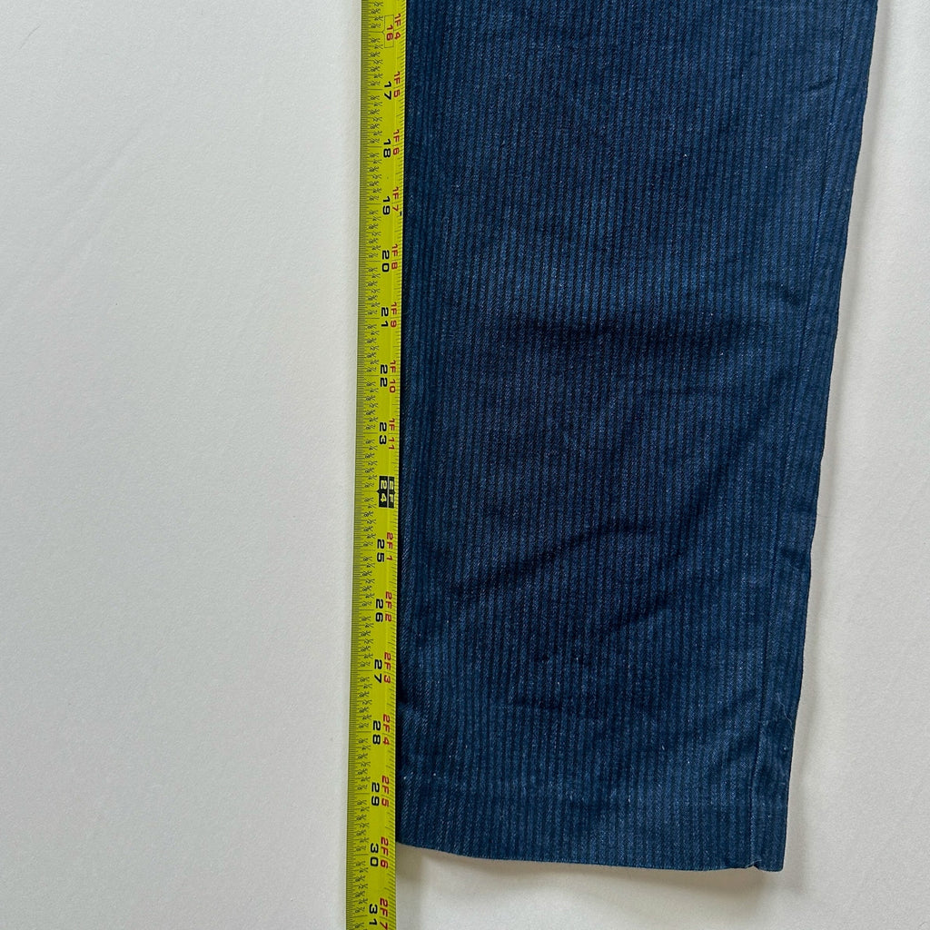 Vintage Britannia Jeans Striped Denim High Rise Straight Leg Made in USA