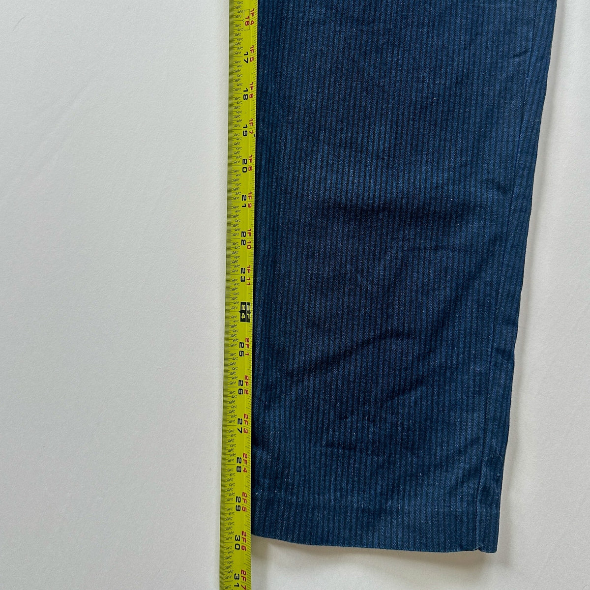 Vintage Britannia Jeans Striped Denim High Rise Straight Leg Made in USA