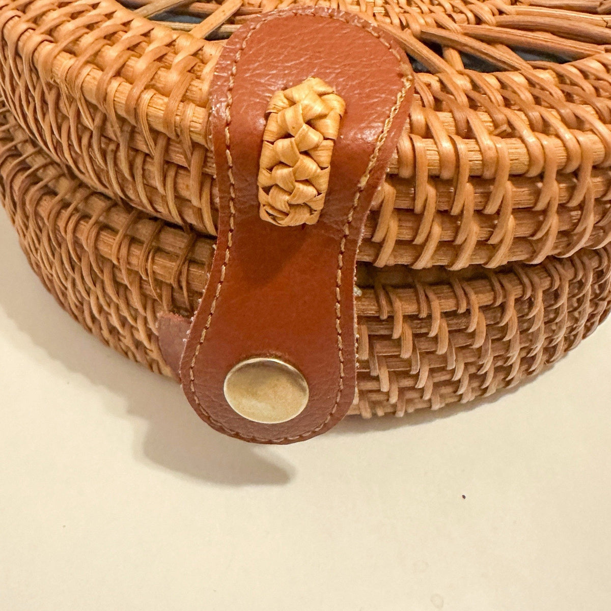 Handmade Boho Rattan Wicker Woven Purse