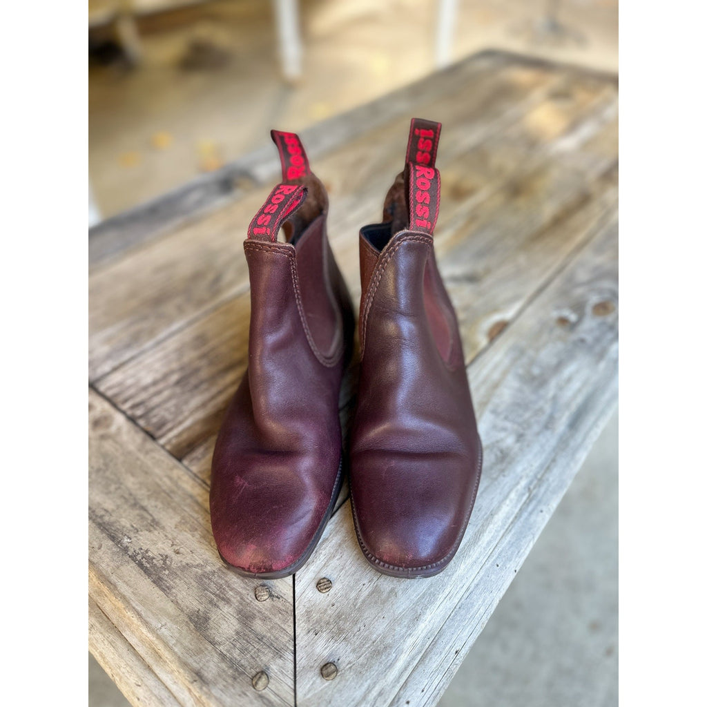 Vintage Rossi by Rossiter Leather Western Chelsea Boots Size AU 6/US W’s 9/M's 8