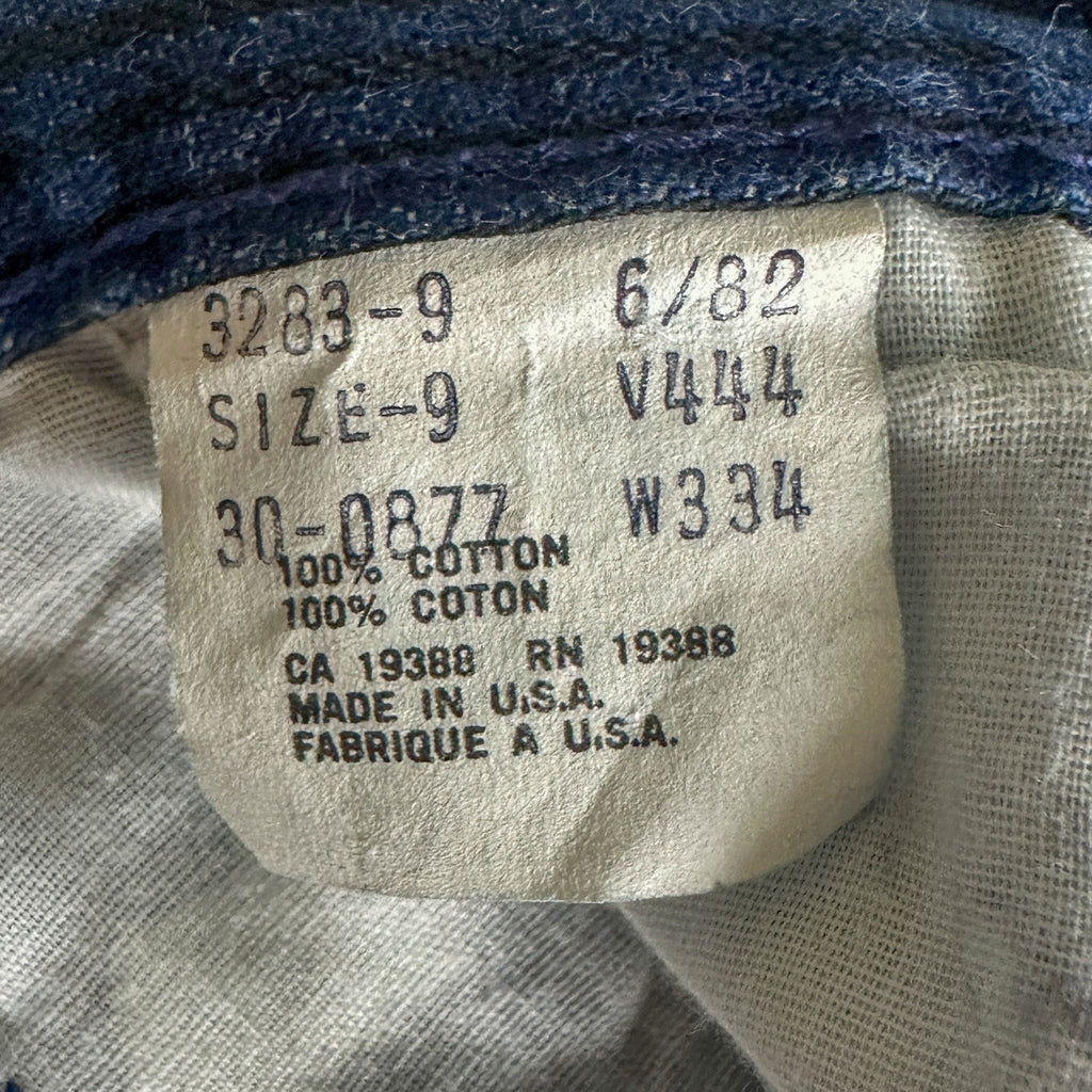 Vintage Britannia Jeans Striped Denim High Rise Straight Leg Made in USA