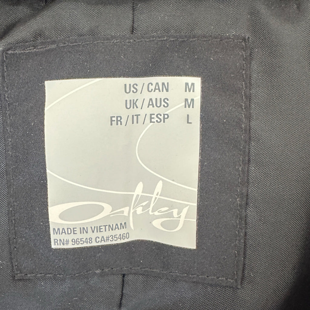 Oakley Women’s Medium Y2K Graphic Puffer Vest Blue Black Gray Ski Snowboard