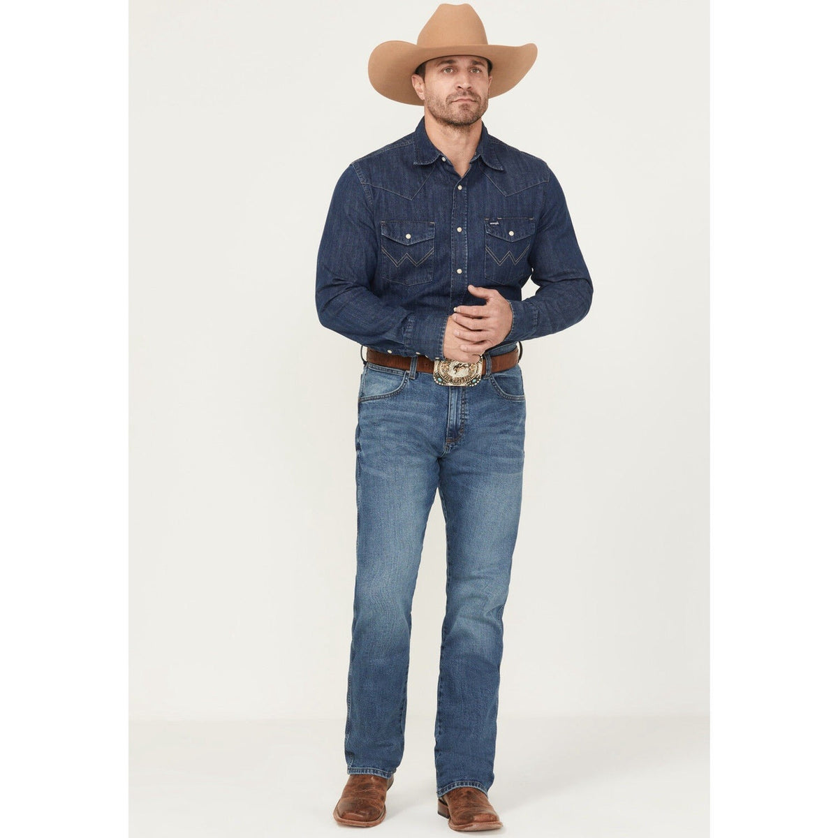 Wrangler Retro Slim Boot Jeans Men’s 29x30 Medium Wash Blue Denim Stretch NWT