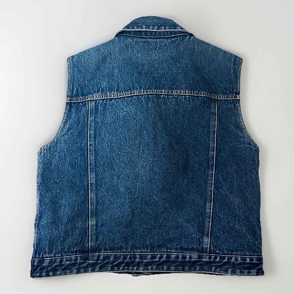Vintage Pendleton Originals Women's Denim and Wool Panel Vest