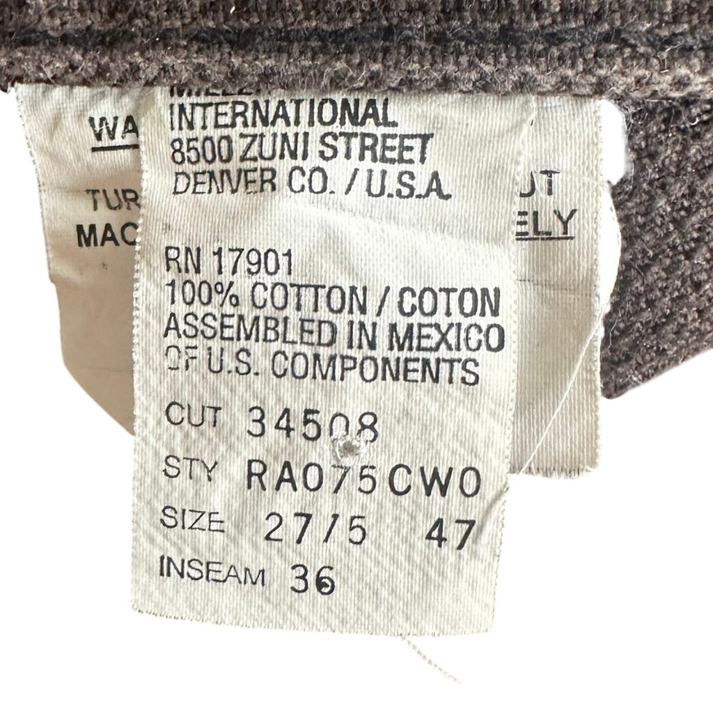 Vintage Rockies Jeans High Rise Brown Denim Jeans 27/5 36” Inseam Western Y2K