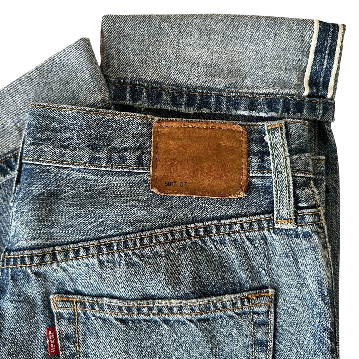 Levi’s 501 CT Women’s 26 White Oak Cone Denim Selvedge Tapered Jeans