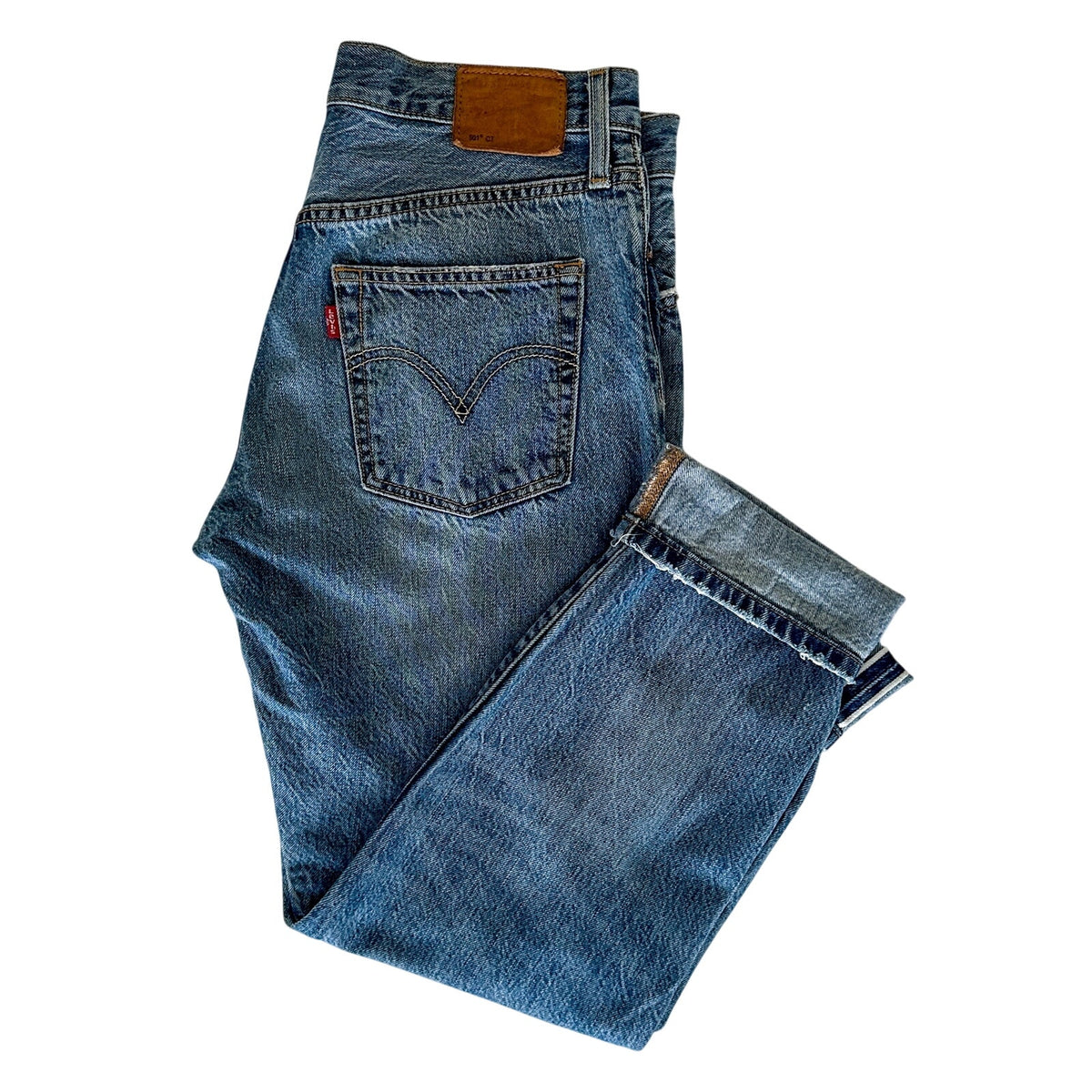 Levi’s 501 CT Women’s 26 White Oak Cone Denim Selvedge Tapered Jeans