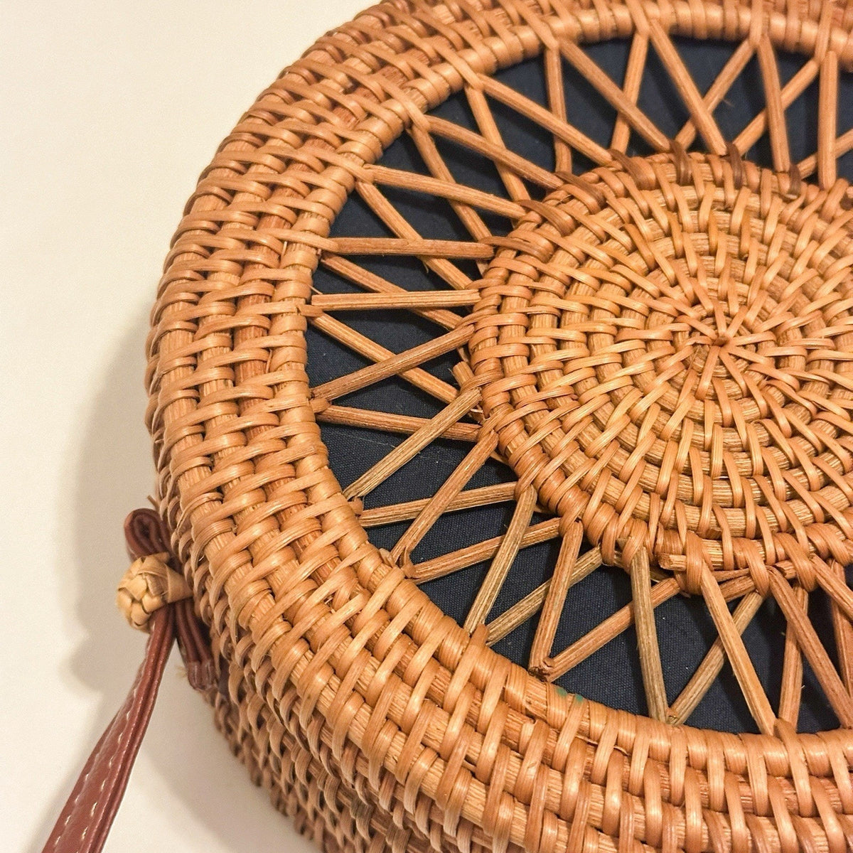 Handmade Boho Rattan Wicker Woven Purse